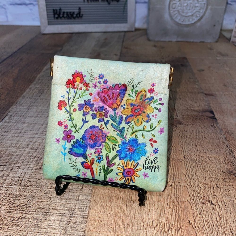 Natural Life "Live Happy"Small Pouch.